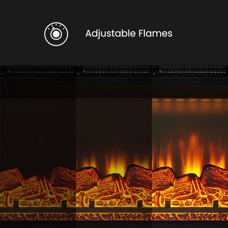 Angevin Fireplace - Adjustable Flames