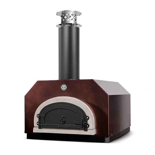 Chicago Brick Oven CBO 500 Countertop Wood Fired Pizza Oven Copper Hood