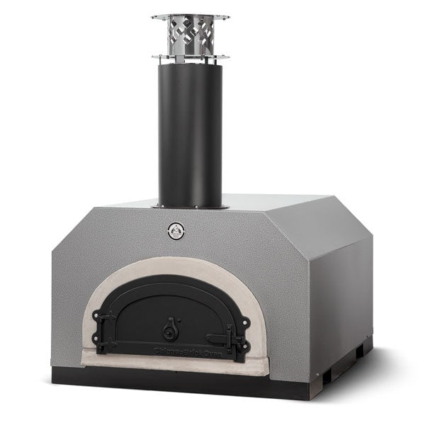 Chicago Brick Oven CBO 500 Countertop Pizza Oven with Silver Metal Hood