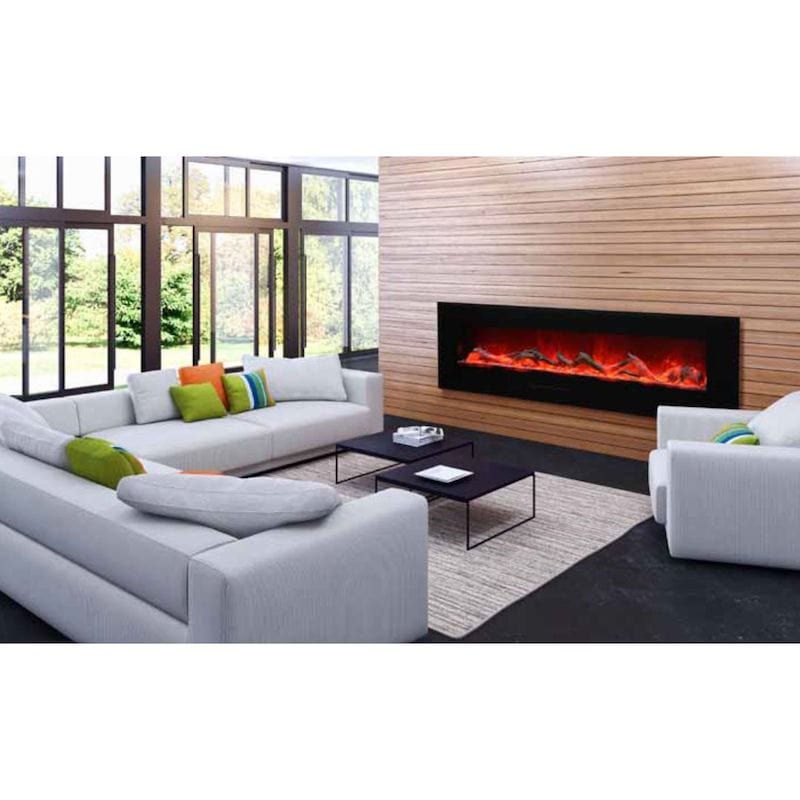 72in Wall Mount Flush Mount 8123 BG Electric Fireplacec