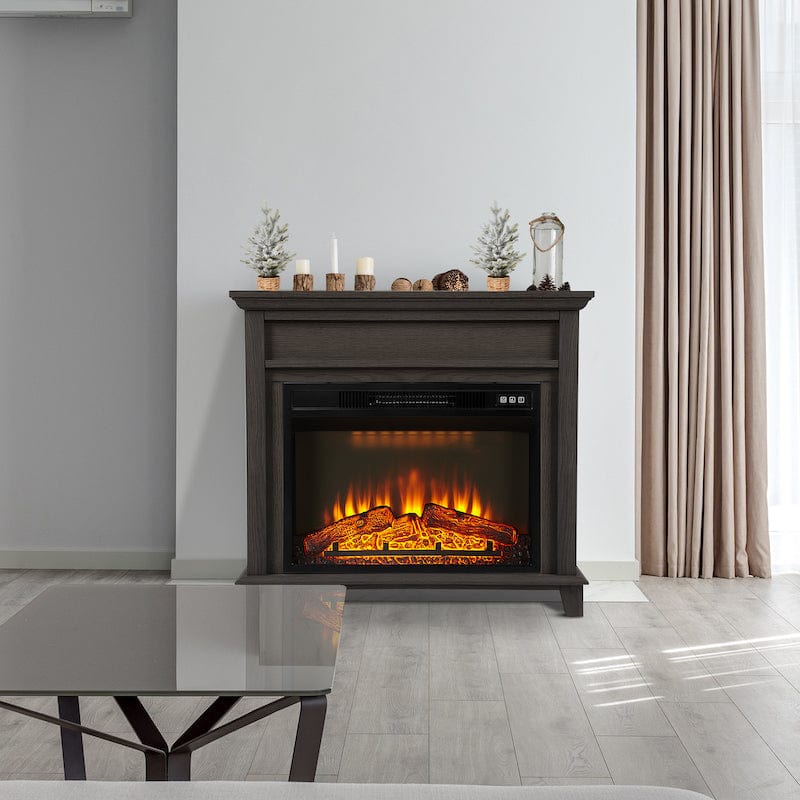 Abeco 31-inch Modern Freestanding Electric Fireplace