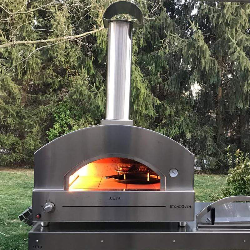 Cooking in the Alfa Stone Gas Pizza Oven