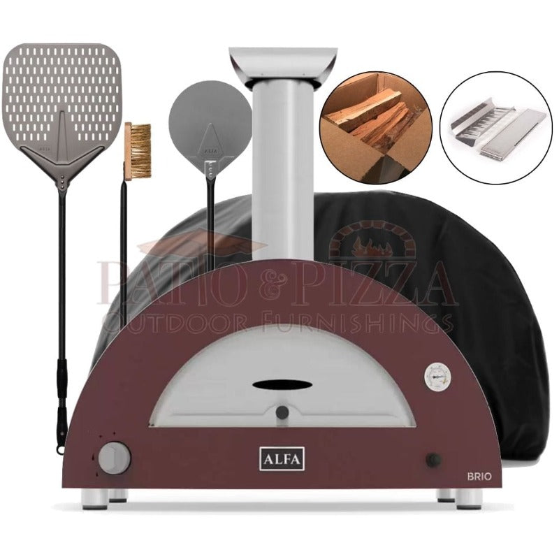 Alfa Brio Gas/Wood Fired Pizza Oven Bundle