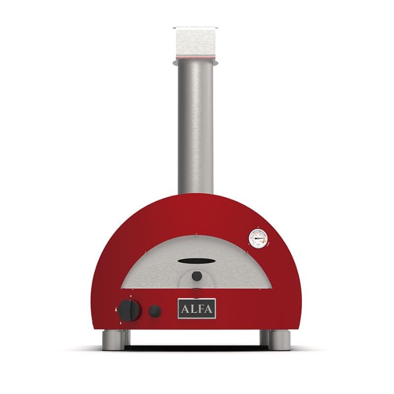 Alfa Moderno Portable Oven in Antique Red Front Facing View