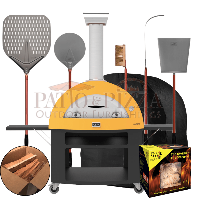 Alfa Allegro Pizza Oven with Cart Bundle