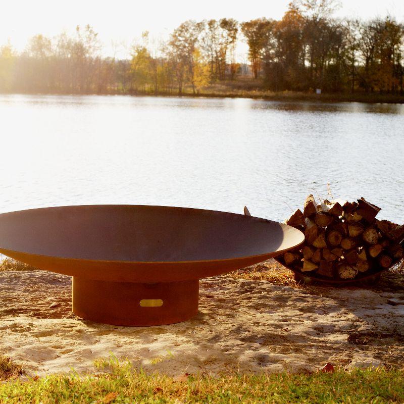 Fire Pit Art - Gas and Wood Fire Pit - Asia 60-inch