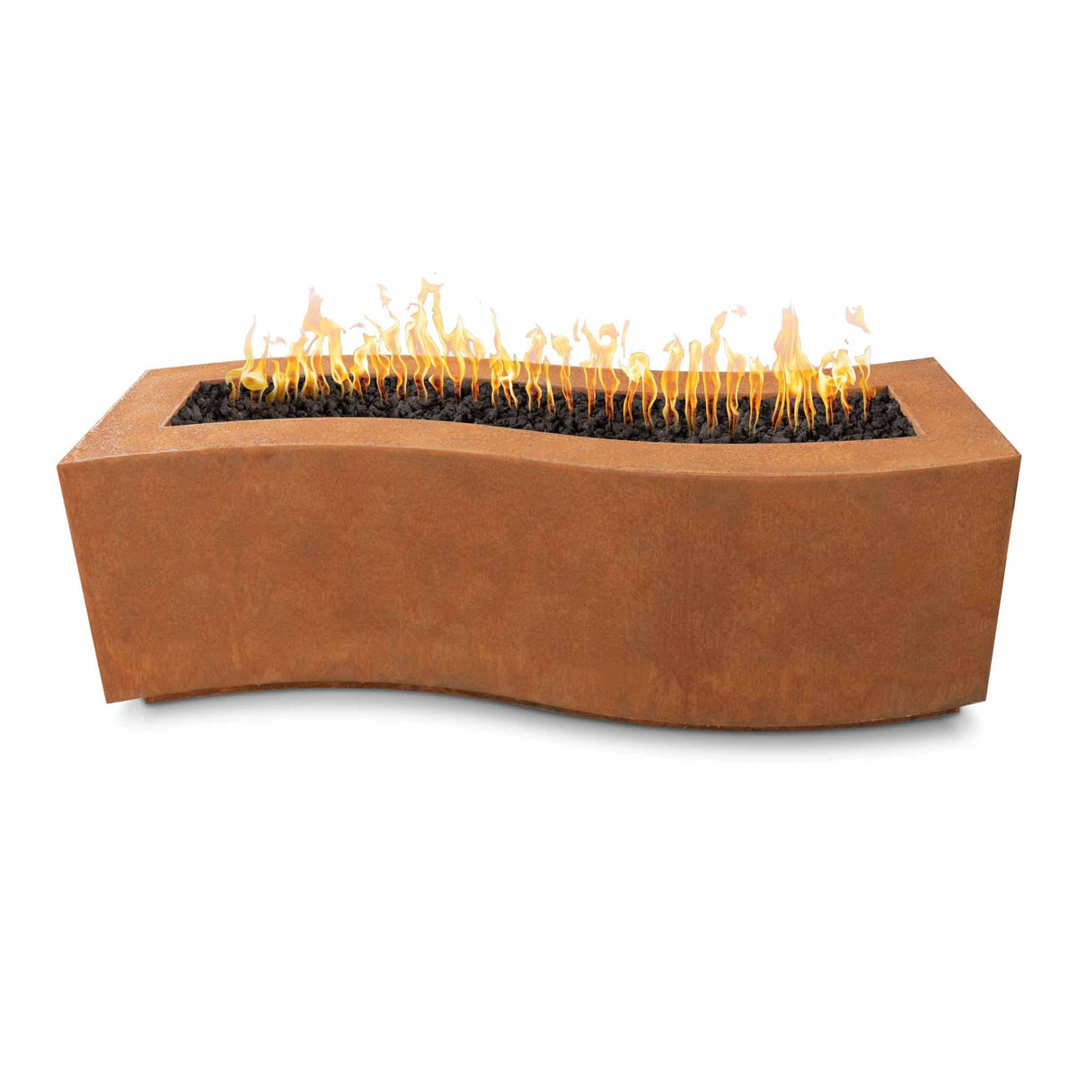 Billow Collection Fire Pits in Corten Steel