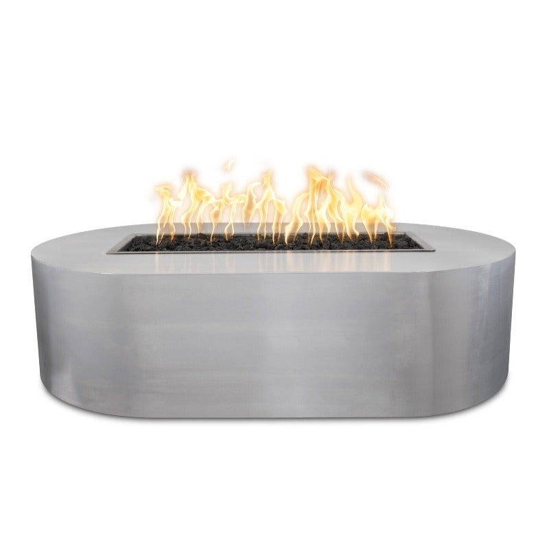 Bispo Metal Fire Pit in Stainless Steel