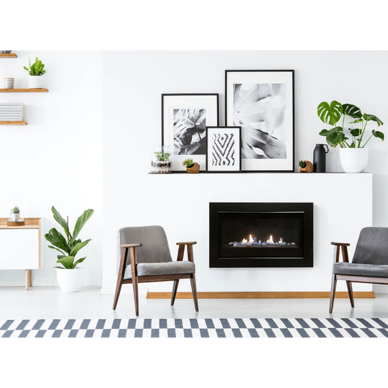 Boston 36 Linear Gas Fireplace Display Room
