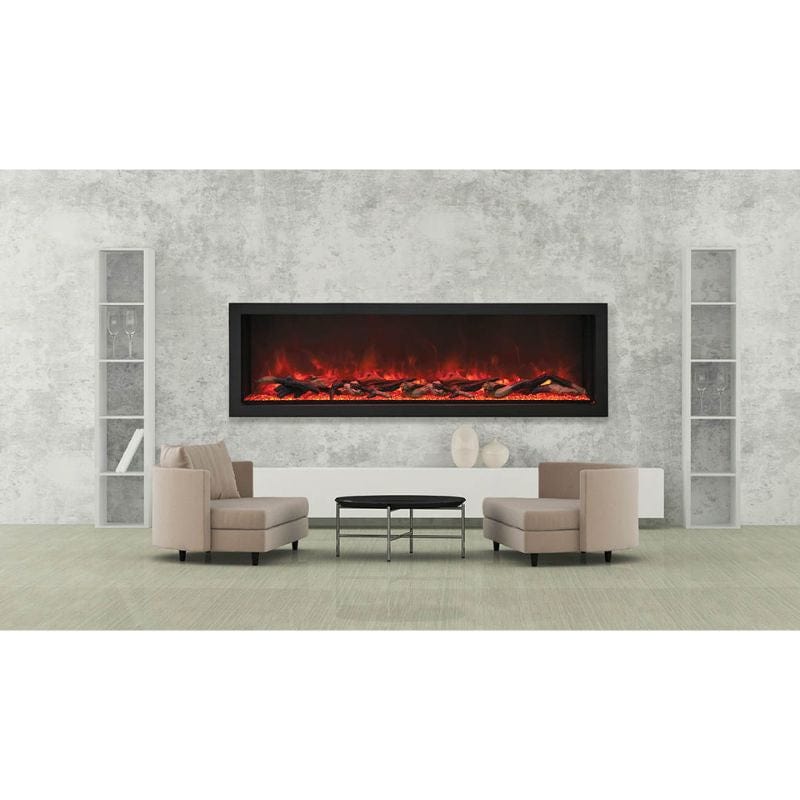 72in Panorama Built-In DEEP Xtra Tall Indoor/Outdoor Electric Fireplace