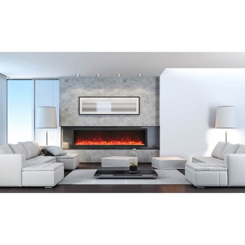 88in Panorama Built-In DEEP Xtra Tall Indoor/Outdoor Electric Fireplace