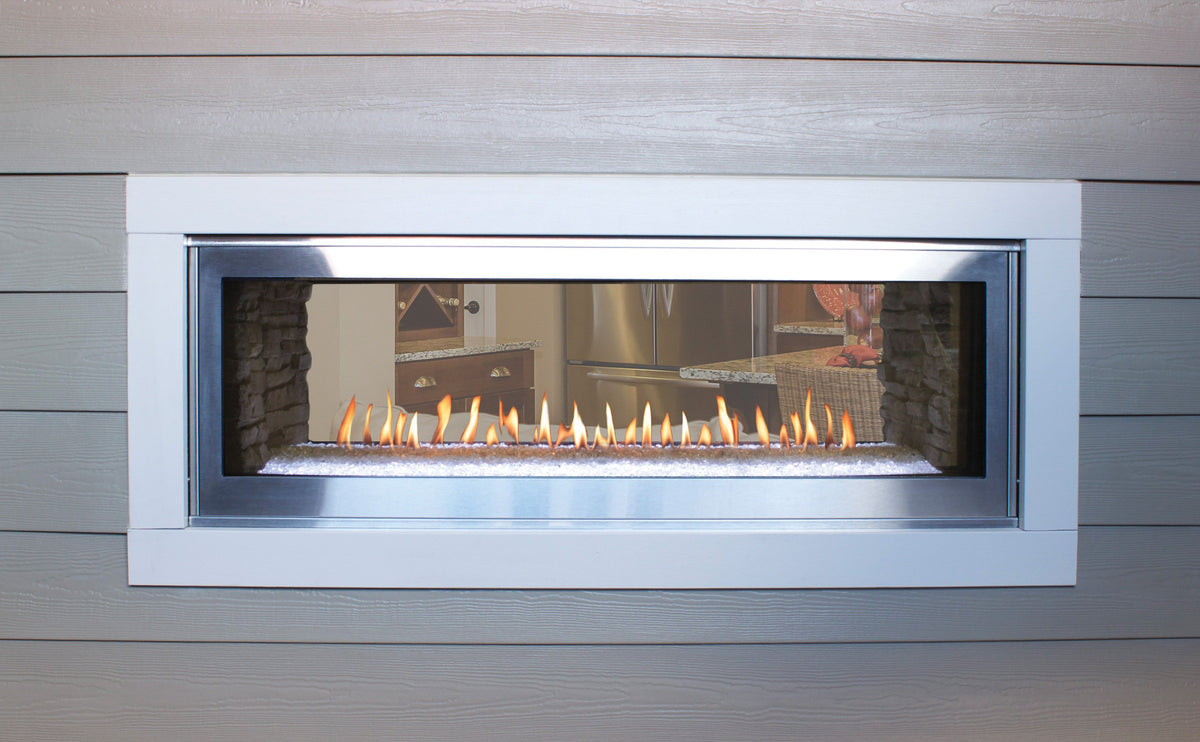 Empire Boulevard Linear Fireplace See-Through 48&quot;