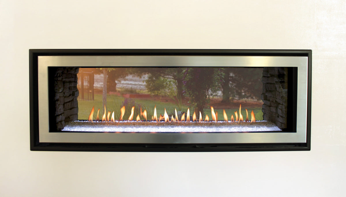 Empire Boulevard Linear Fireplace See-Through 48&quot;