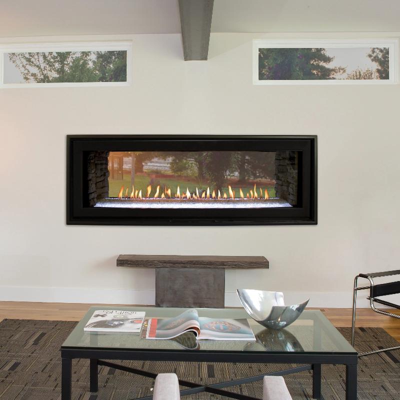 Empire Boulevard Linear Direct-Vent Fireplaces See-Through 48&quot;