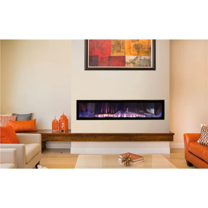 Empire Boulevard Linear Contemporary Vent-Free Fireplaces 60&quot;