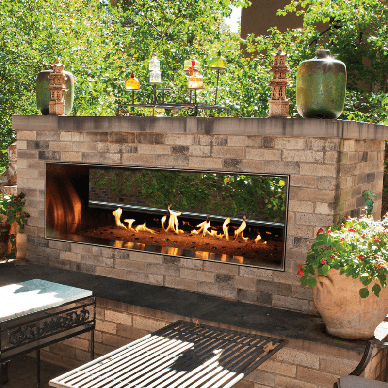 Empire Carol Rose Outdoor Linear See-Through Fireplace 48”