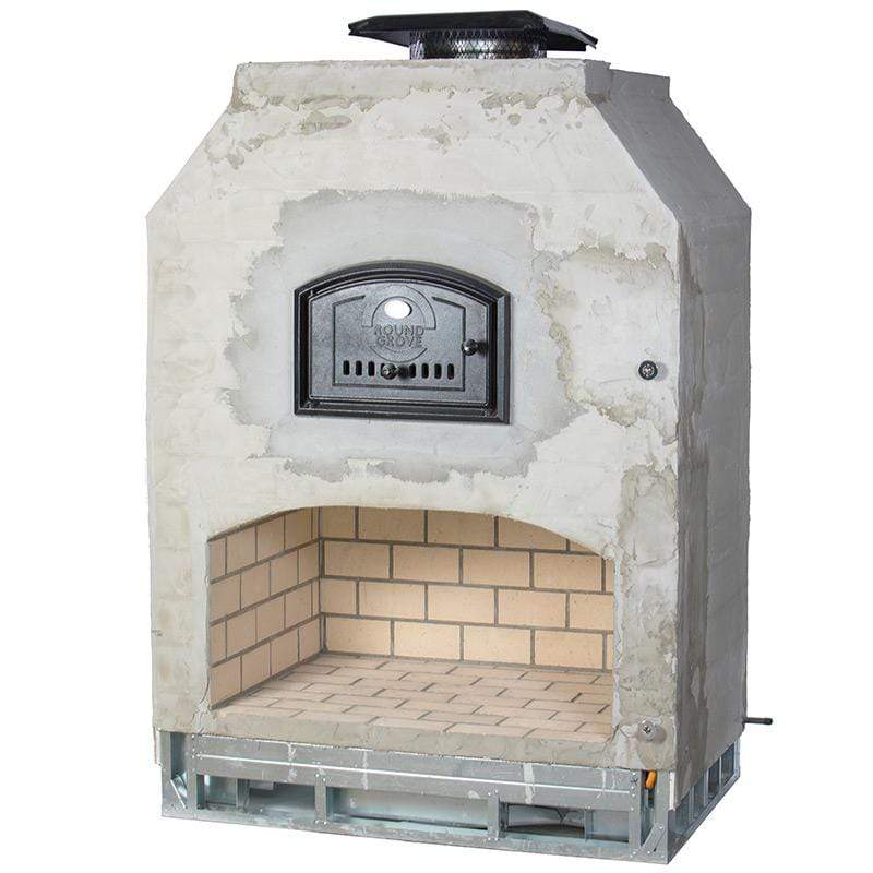 Round Grove Fiesta Outdoor Pizza Oven Fireplace Combo