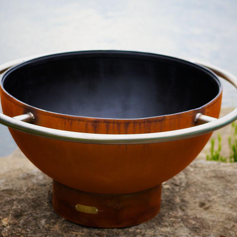 Fire Pit Art - Gas and Wood Fire Pit - Bella Luna