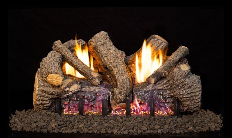 Vent-Free Gas Logs - G19A Vent-Free Foothill Oak Standard Log Set - Patio u0026  Pizza Outdoor Furnishings