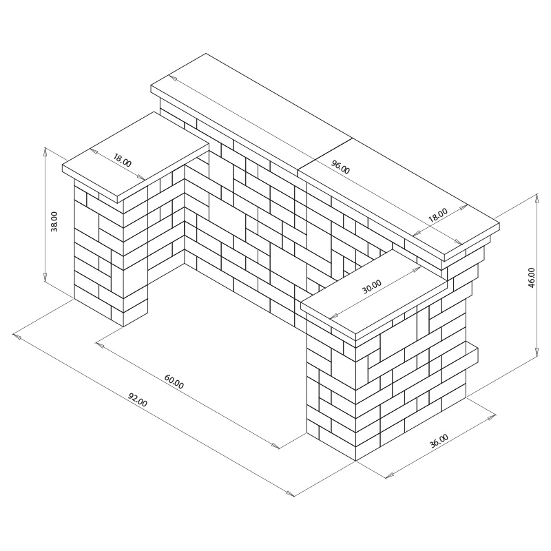 Necessories Grand Island Grill Surround Rockwood
