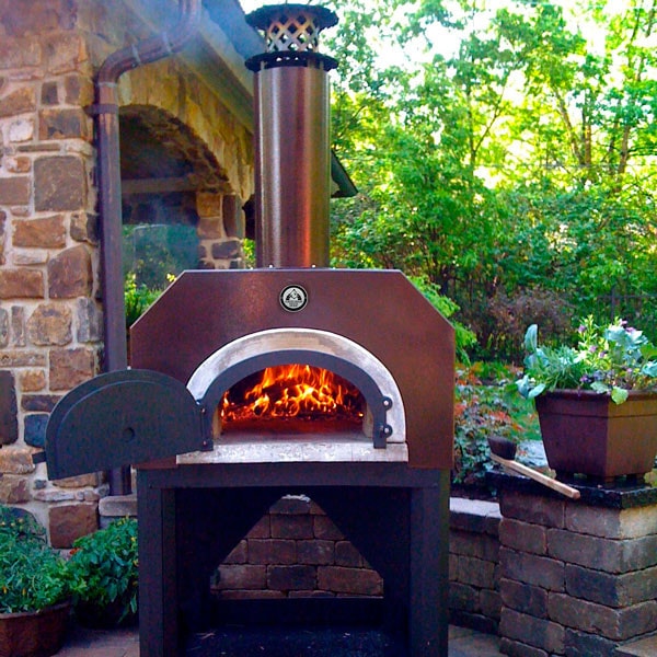 Chicago Brick Oven Mobile Wood Burning Pizza Oven; Copper