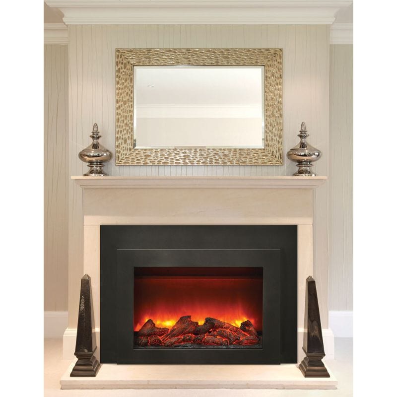34&quot; Electric Fireplace Insert in Living Room