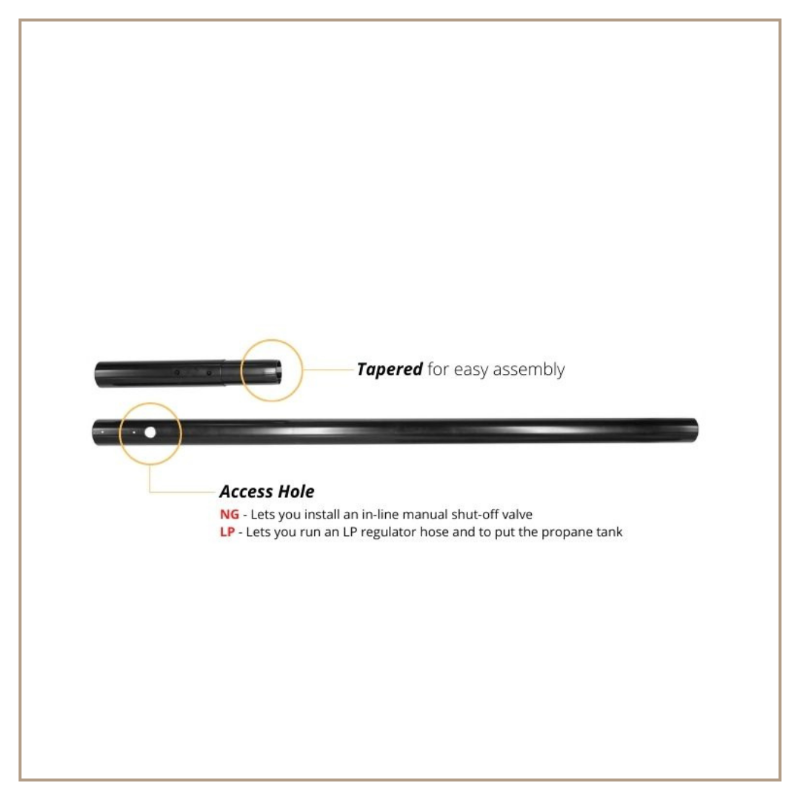 In-Ground Post for TOP Torch SKU: OPT-TTBP