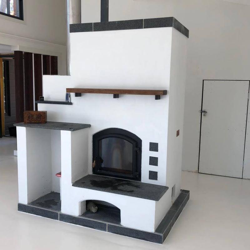 Temp-Cast Masonry Heater Fireplace Efficient Indoor Heating