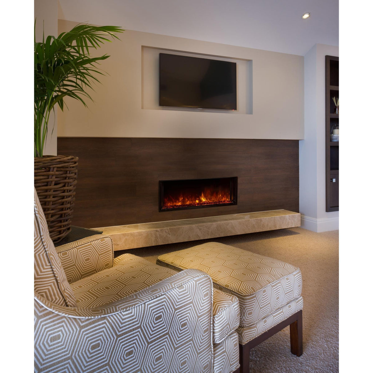 Wall Mounted Landscape Electric Fireplace