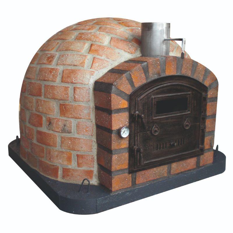 Brick Oven Lisboa Rustic Pizza Oven with aluminum door