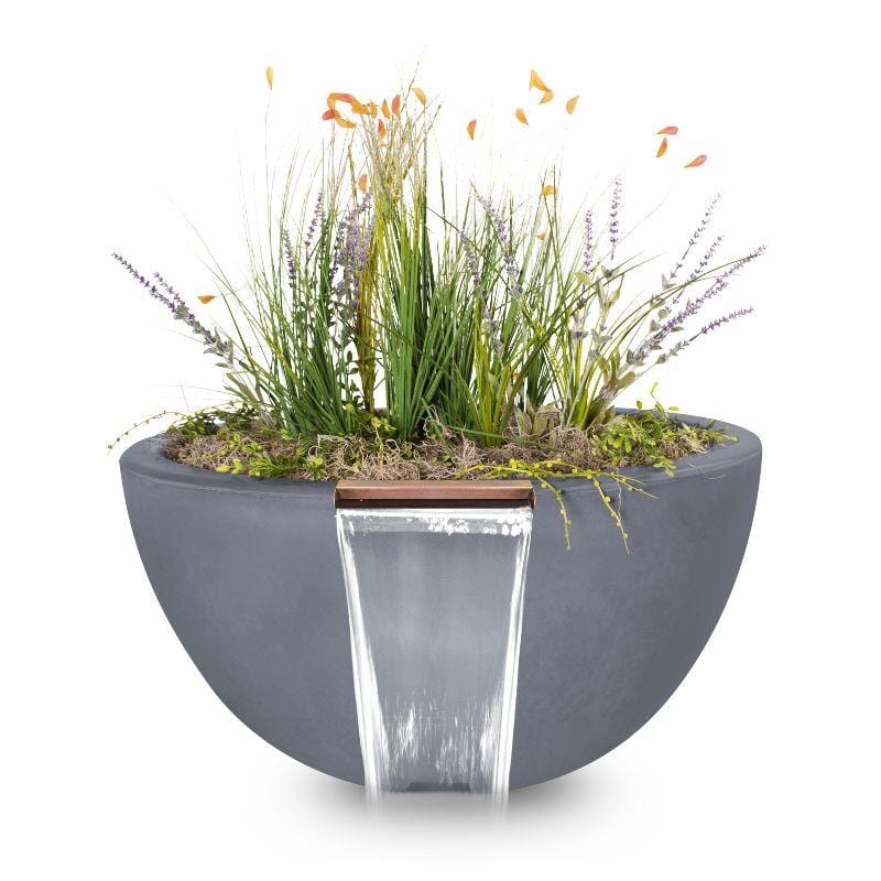 Luna Planter &amp; Water Bowl Gray