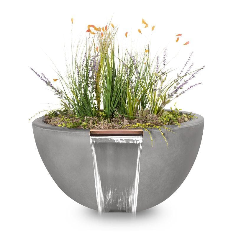 Luna Planter &amp; Water Bowl Natural Gray