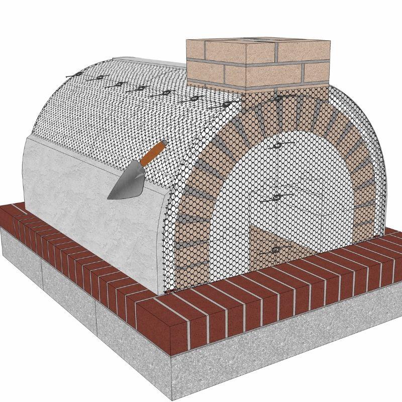 Brickwood Pizza Oven Kit Mattone Barile Form