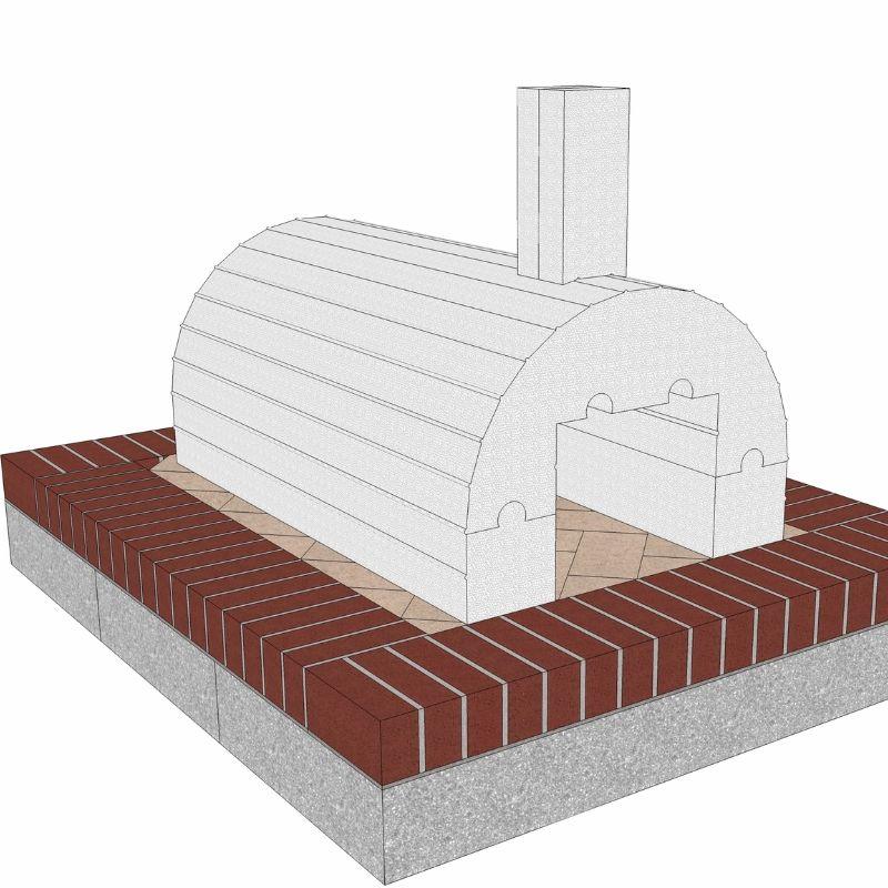 Brickwood Pizza Oven Kit Mattone Barile Form