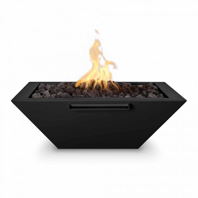 Maya Powder Coated Fire and Water Bowl Black