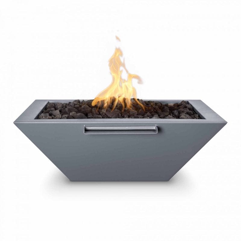 Maya Powder Coated Fire and Water Bowl Black