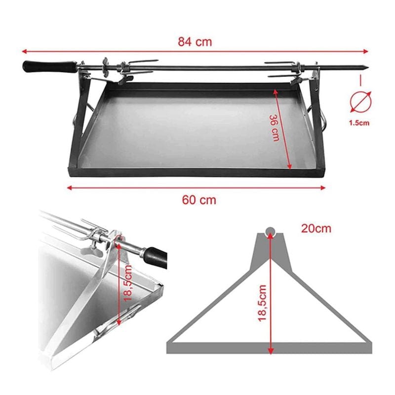 Maximus Arena Rotisserie Dimensions