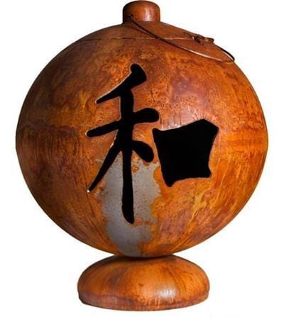 Fire Globe &quot;Peace, Happiness, Tranquility&quot; by Ohio Flames