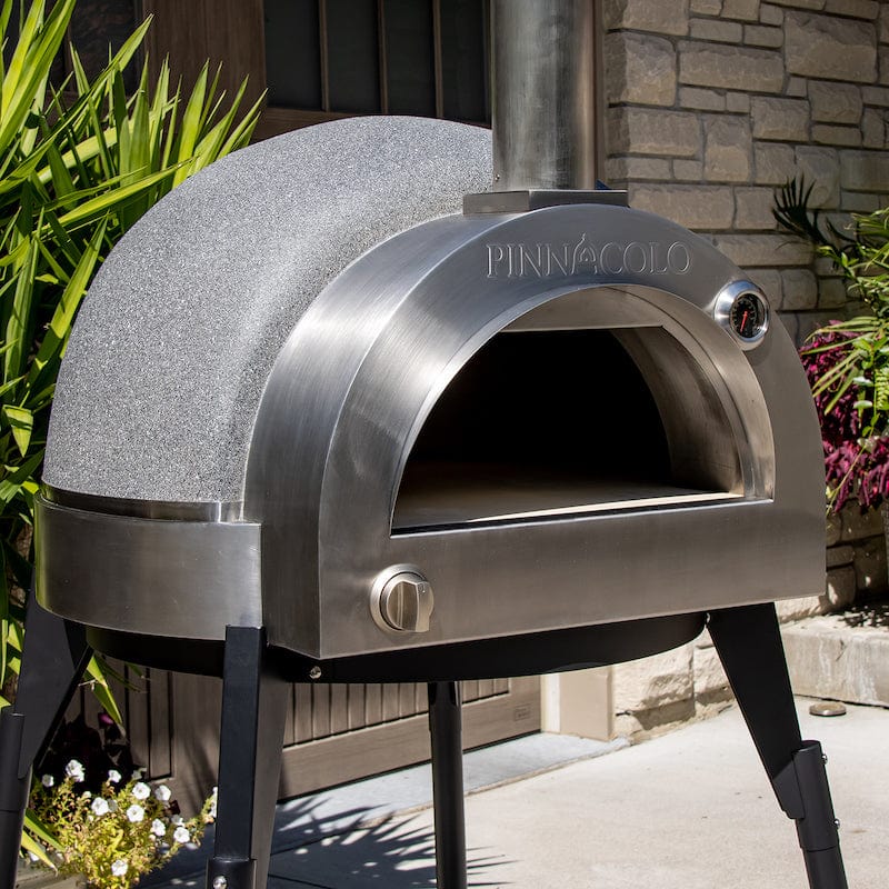 Propane Tank Burning Outdoor Pizza Oven with Accessories in Stainless Steel