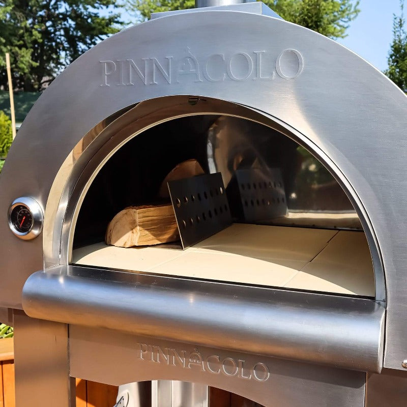 Closer Look Inside the Pinnacolo Premio Wood Fired Pizza Oven