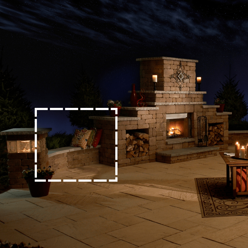 Necessories Lakeland Seat Wall Rockwood