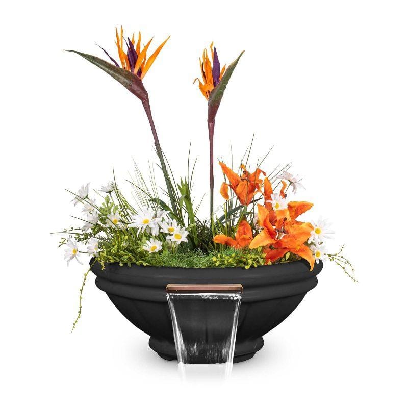 Roma Planter &amp; Water Bowl Black