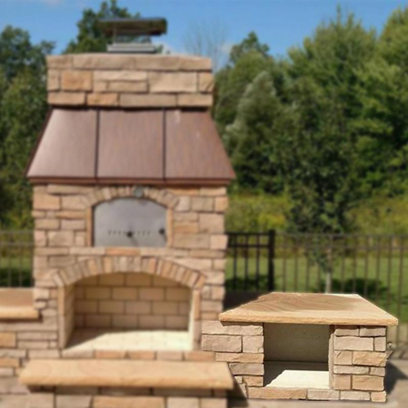 Wood Box for Round Grove Fireplace