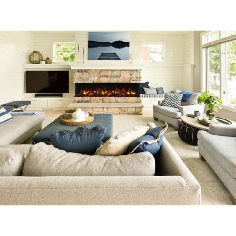 TRU-VIEW SLIM 3-Sided Electric Fireplace by Amantii