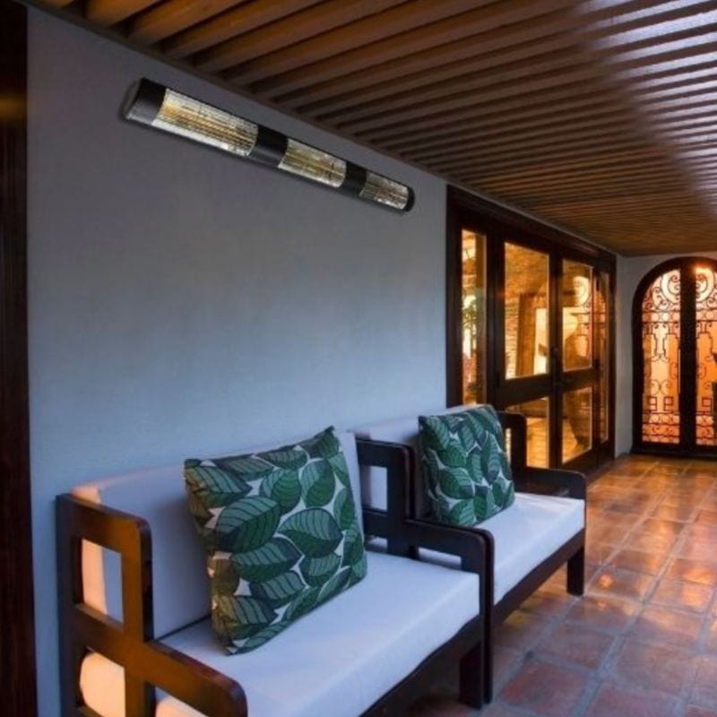 SUNHEAT 4500 Watt Electric Wall Mounted Heater in Black