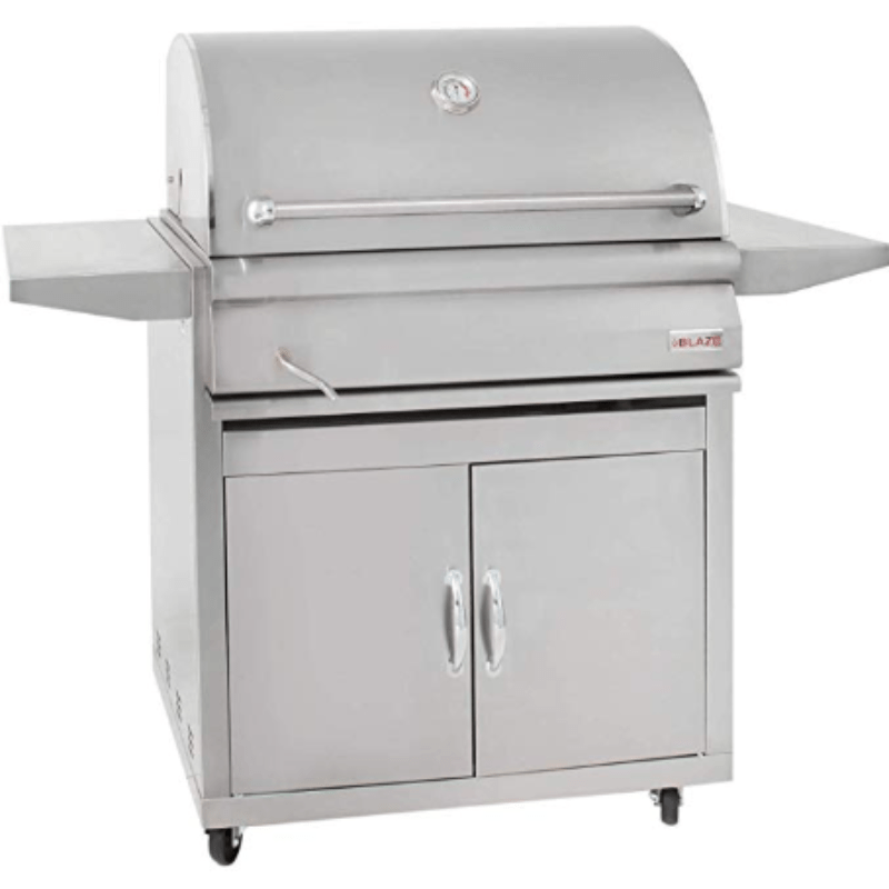 Blaze 32-inch Charcoal Grill With Blaze 32-Inch Grill Cart