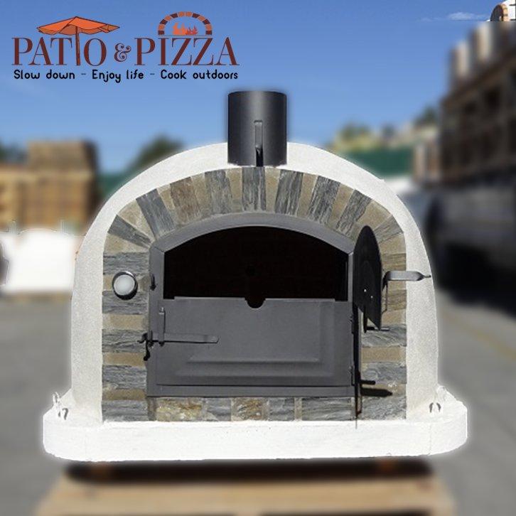 Lisboa PREMIUM Brick Pizza Oven with Stone Face