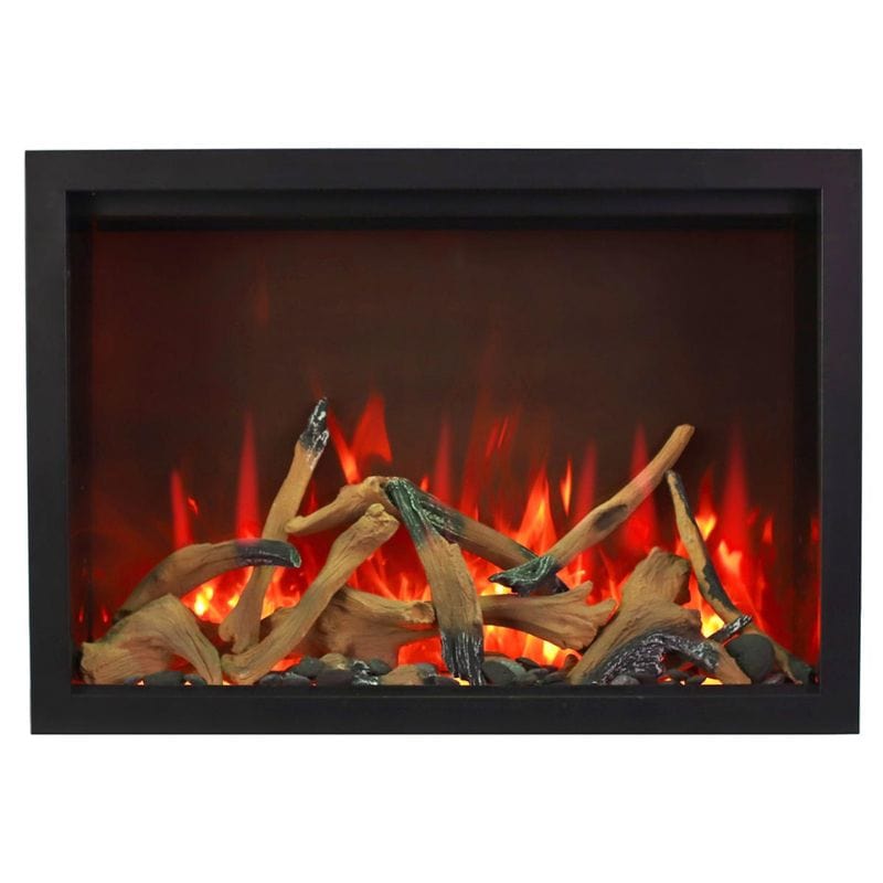 TRD Electric Fireplace with Driftwood Logs