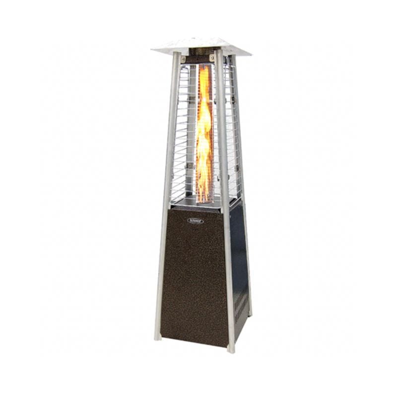 Original SUNHEAT Square Tabletop Heater in Golden Hammered Finish