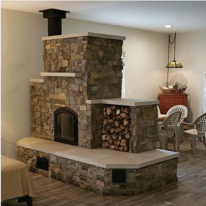 Temp-Cast Indoor Masonry Fireplace And Pizza Oven Combo - Patio & Pizza  Outdoor Furnishings